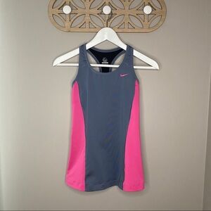Nike Dri-Fit Work Out Tank Top Pink/Gray Sz XS
